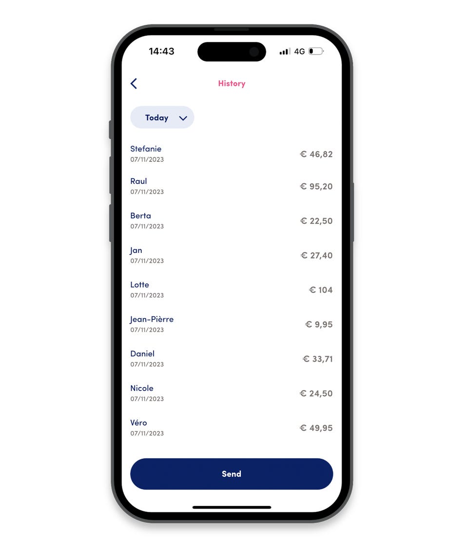 Consultation des transactions Payconiq GO