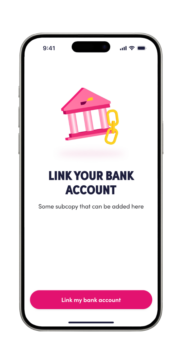 Link a bank account in 3 easy steps
