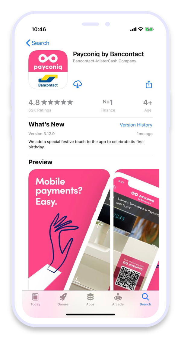 How do I get started with the Payconiq by Bancontact app?