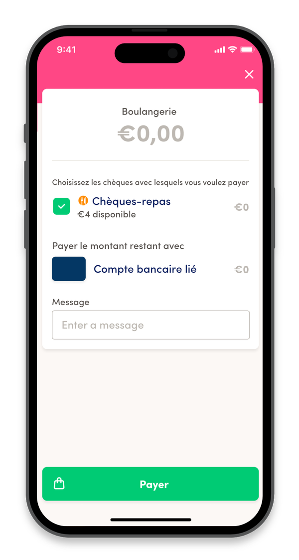 Comment puis-je payer de façon mobile avec Edenred Repas et Payconiq ?