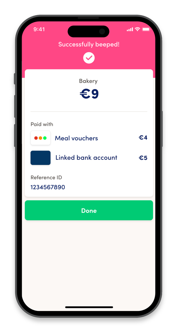 How to make mobile payments with my Monizze meal vouchers and Payconiq?