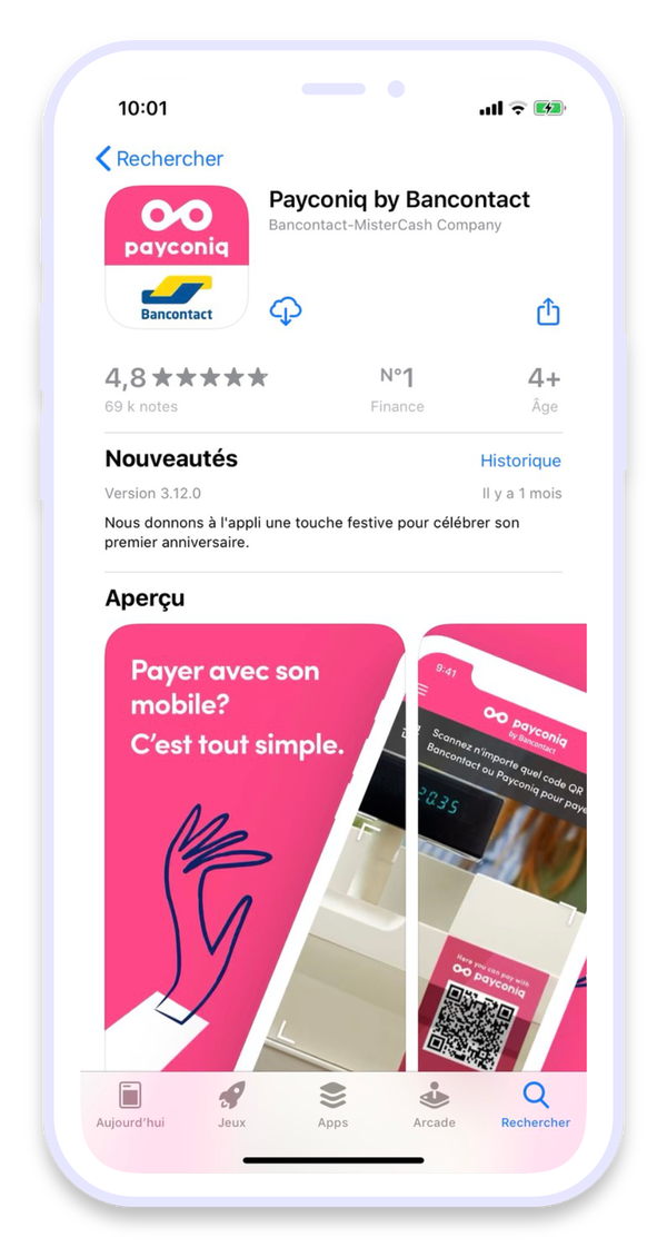 Comment faire pour utiliser l’appli Payconiq by Bancontact ?