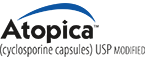 Atopica (cyclosporine capsules) USP modified logo