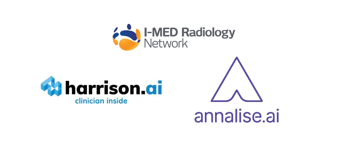 I-MED, Harrison.Ai and Annalise.Ai logos