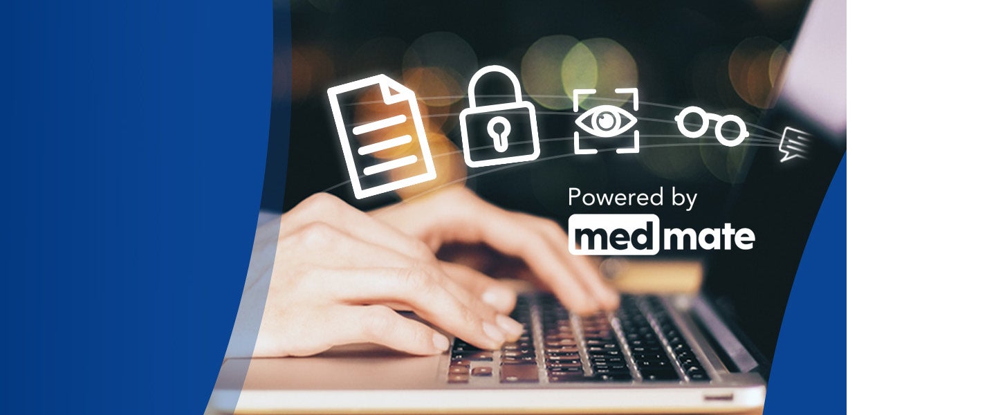 Powered by medmate graphic