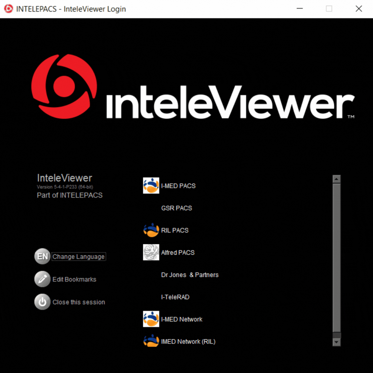 Animation to check what version of InteleViewer you are running.