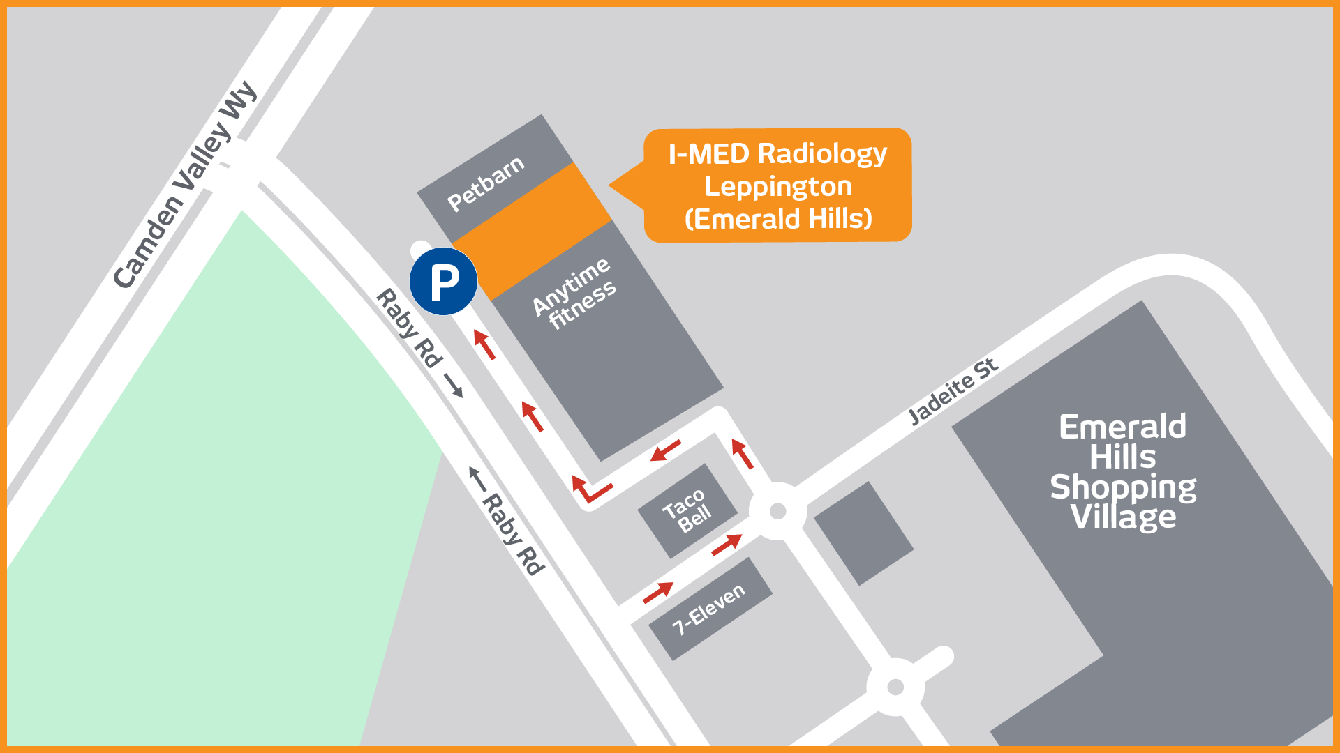 A map of I-MED Leppington