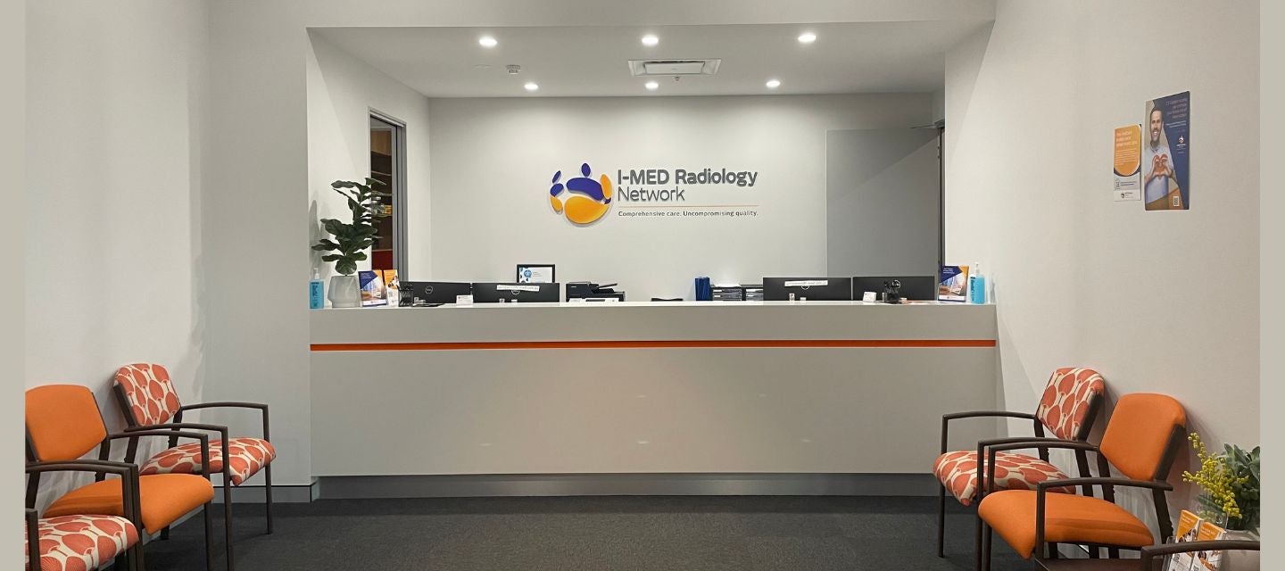 Reception desk at I-MED Radiology Springwood clinic