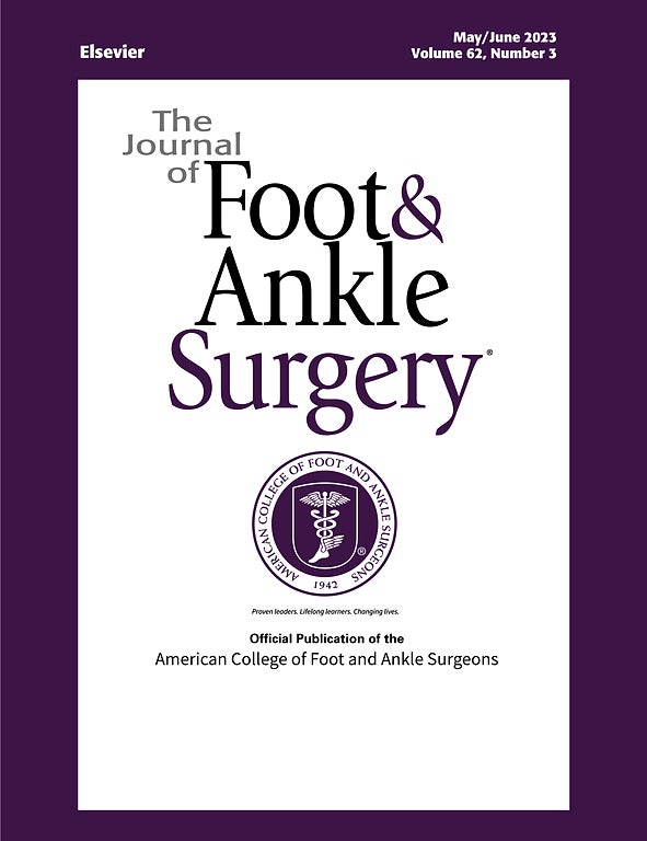 Journal foot and ankle surgery