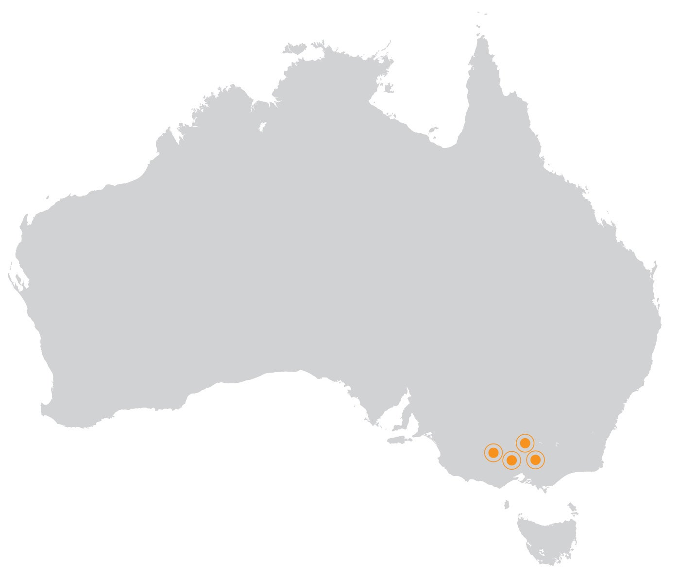 Map of regional Victoria