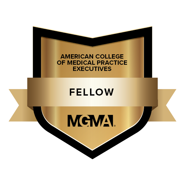 American College of Medical Practice Executives Fello plaque