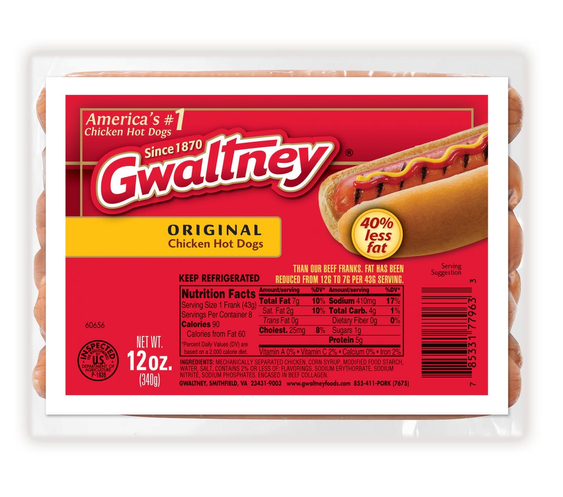 Original Chicken Hot Dogs 12oz.