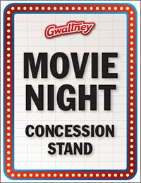 Movie Night Sign 1