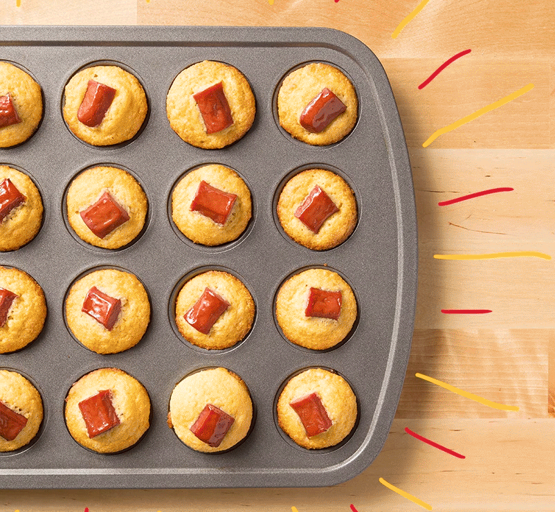 Mini Corn Dog Muffins