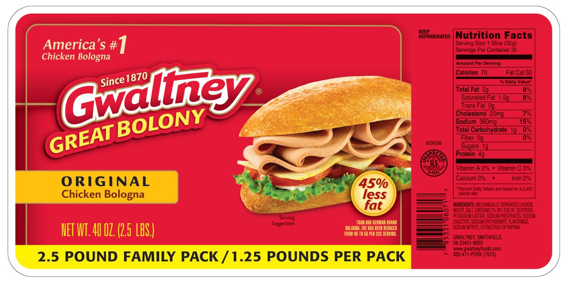 Original Chicken Bologna 40oz.