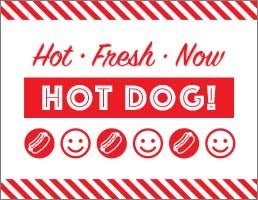 Hot Dog Stand Sign 3
