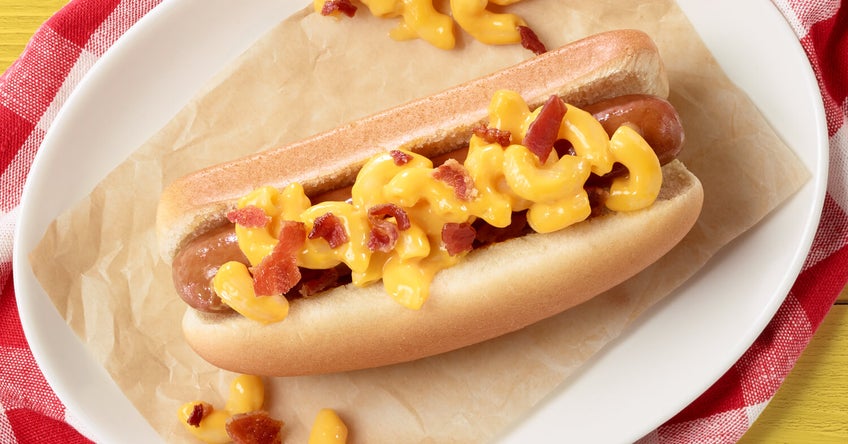 Bacon Mac & Cheese Dog