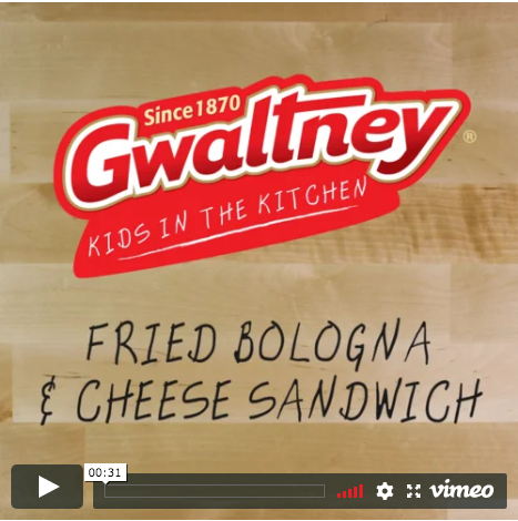 Fried Bologna and Cheese Sandwich
