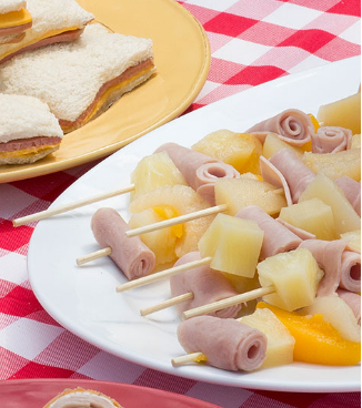 Ham-N-Fruit Kabobs