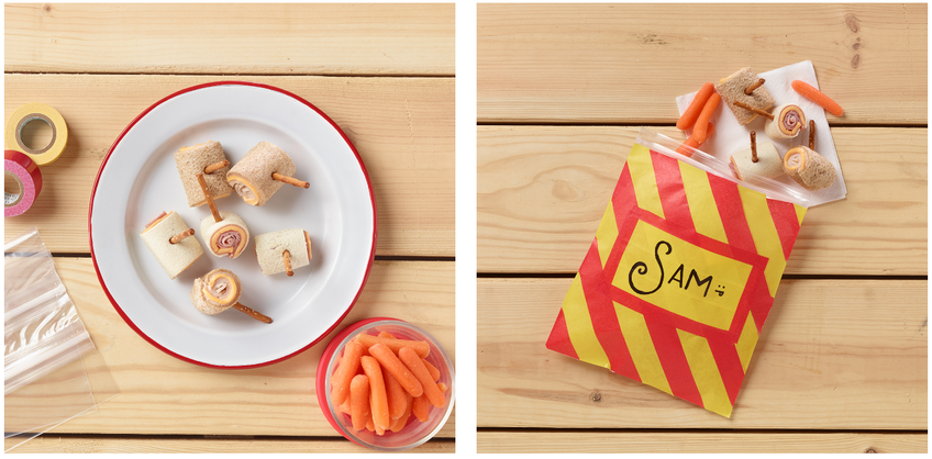 Ham or Turkey Pretzel Bites & Waterproof Bag