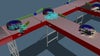 Representación de emulación 3D del sistema de clasificación de neumáticos