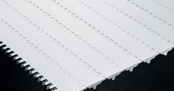 Esquina de la banda transportadora SeamFree de Intralox