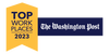 O logotipo do ranking dos melhores locais para trabalhar, de acordo com o The Washington Post