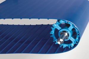 ThermoDrive A23-Band um Zahnräder gelegt