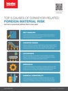 Top 5 Causes of Conveyor-Related Foreign Material Risk infographic