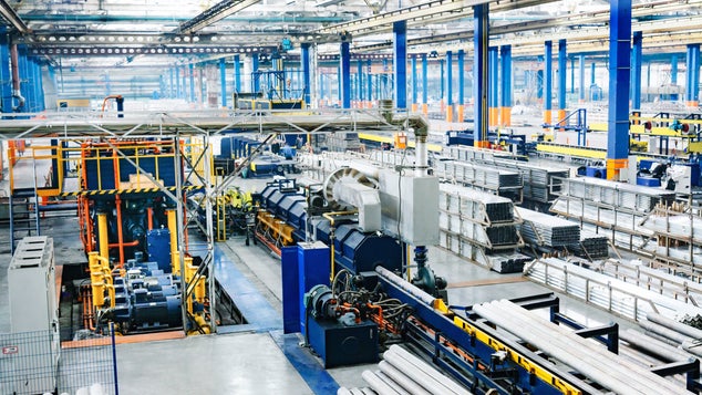 Metal tube and fabricating factory floor