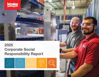 Cover of Intralox Corporate Social Responsibility report