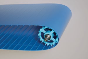 ThermoDrive Dura-Band um Zahnräder gelegt