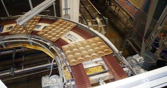 Pans on radius ProTrax belt