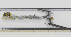 Zero-operator induction and singulation to a loop sorter.