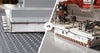 comparaison photo entre une batterie de véhicule électrique sur un tapis Activated Roller Belt (ARB) et sur un système de VGA