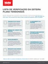 Miniatura da lista de verificação do desempenho da esteira plana