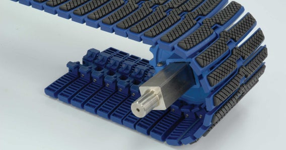 Bandas de cadena modulares Friction Top serie 4092