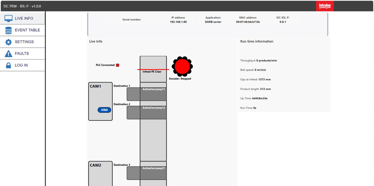 Screenshot of IDL-P user interface