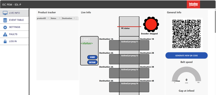 Screenshot of IDL-P user interface
