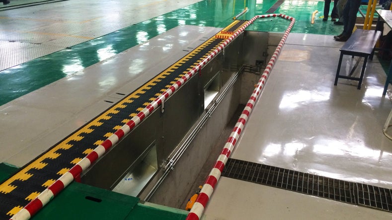 Trench line with Series 10000 belting