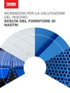 Copertina del workbook Intralox sulla valutazione dei rischi e sulla scelta del miglior fornitore di nastri trasportatori, con immagini di nastri modulari e igienici.