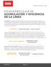 Miniatura del folleto, texto: "Ecuaciones clave de acumulación y diseño de líneas"