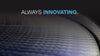Video cover image with blue radius belt, text: "Always Innovating" 