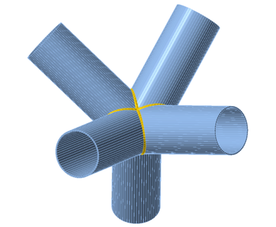 Spacial welded HSS connections