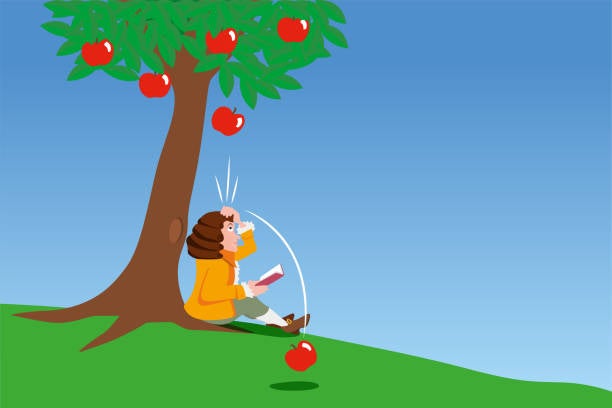 Isaac Newton pod jabloní