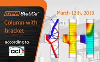 Column with bracket according to ACI
