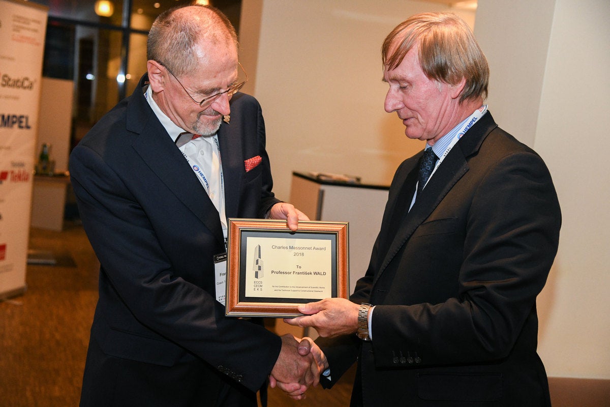 Prof. František Wald obdržel cenu 2018 Charles Massonnet Award