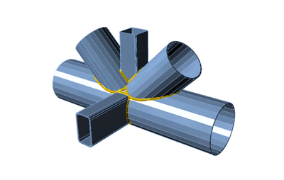 3D algemeen belaste staalverbinding