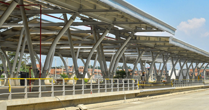 Das Bus-Terminal Aguablanca
