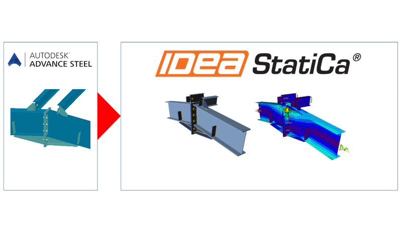 Export any steel joint from Advance Steel to IDEA StatiCa